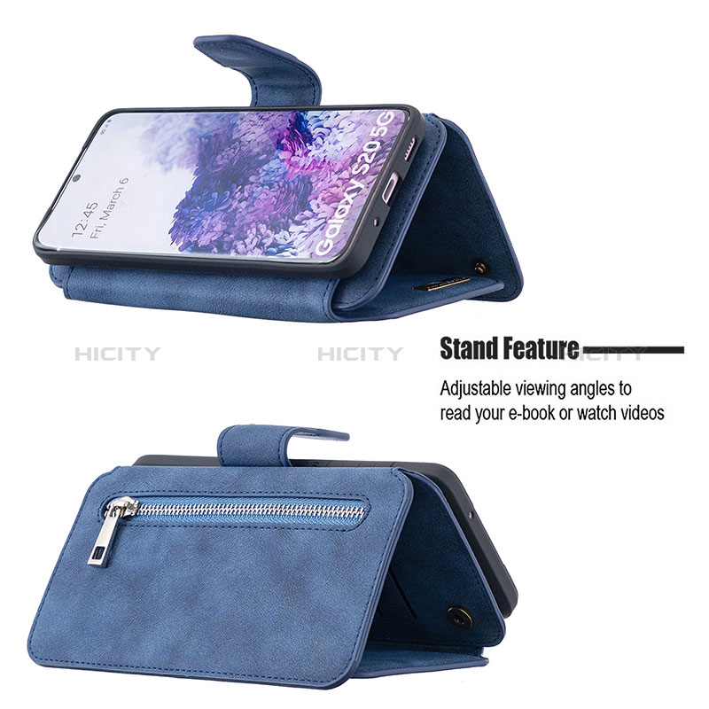 Funda de Cuero Cartera con Soporte Carcasa B18F para Samsung Galaxy S20 5G