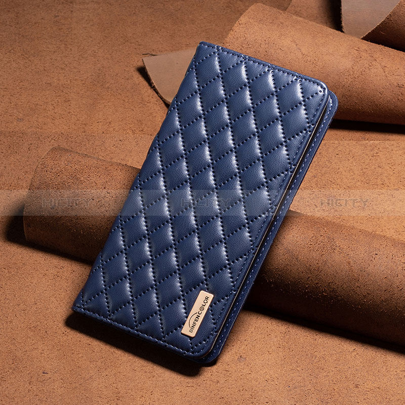 Funda de Cuero Cartera con Soporte Carcasa B19F para Xiaomi Redmi Note 13 Pro 5G Azul