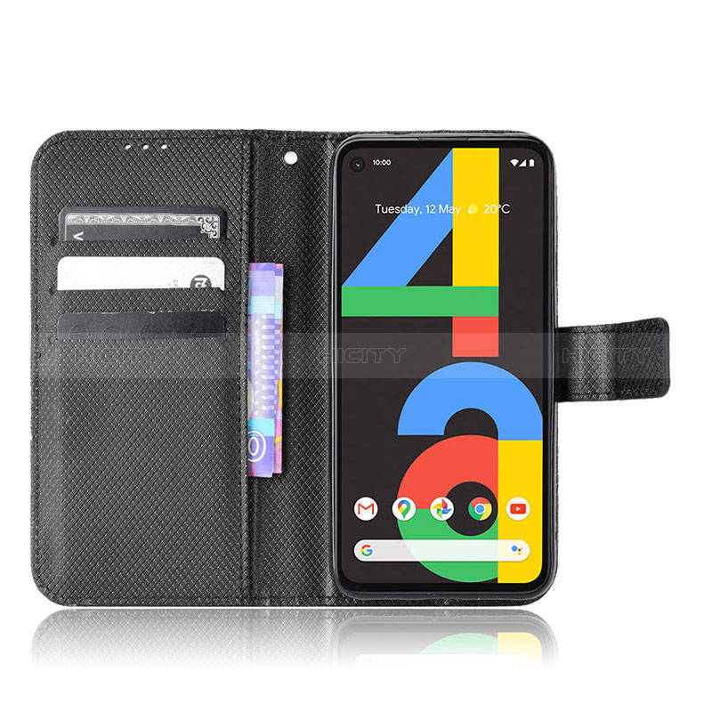 Funda de Cuero Cartera con Soporte Carcasa BY1 para Google Pixel 4a