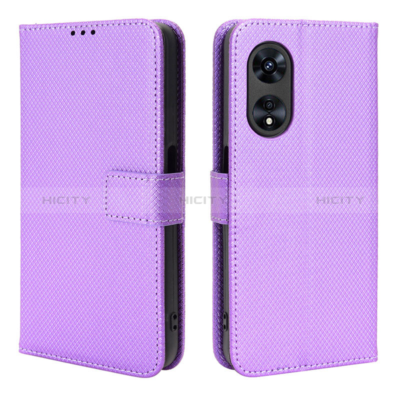 Funda de Cuero Cartera con Soporte Carcasa BY1 para Oppo A58x 5G