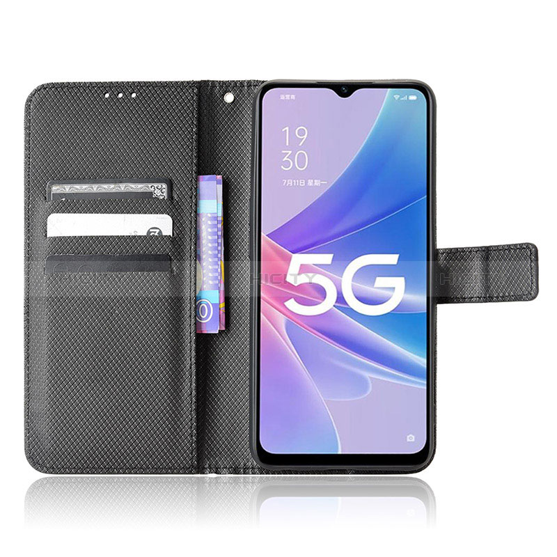 Funda de Cuero Cartera con Soporte Carcasa BY1 para Oppo A58x 5G