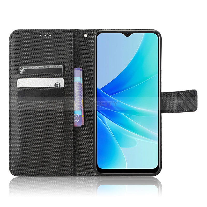 Funda de Cuero Cartera con Soporte Carcasa BY1 para Oppo A77 4G