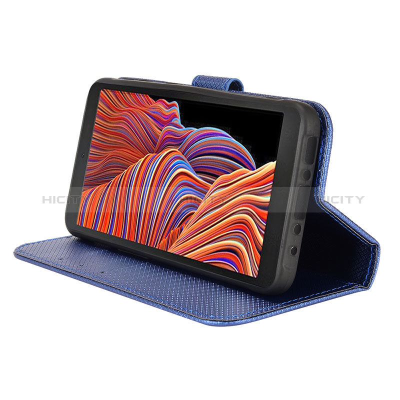 Funda de Cuero Cartera con Soporte Carcasa BY1 para Samsung Galaxy XCover 5 SM-G525F