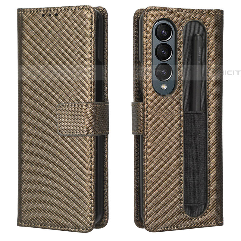 Funda de Cuero Cartera con Soporte Carcasa BY1 para Samsung Galaxy Z Fold4 5G