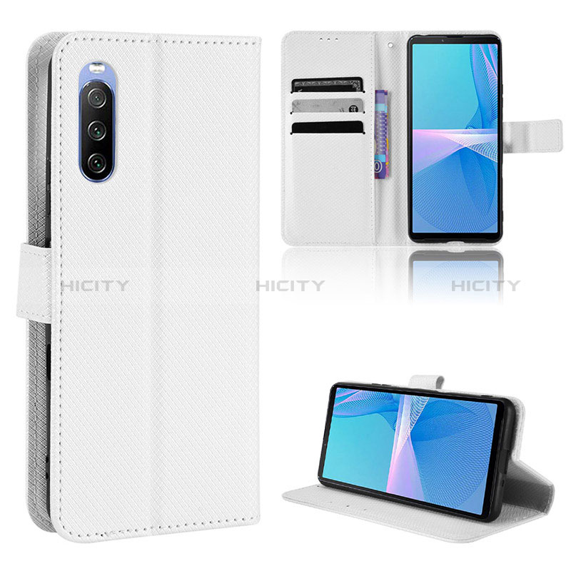 Funda de Cuero Cartera con Soporte Carcasa BY1 para Sony Xperia 10 III