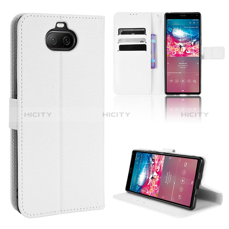 Funda de Cuero Cartera con Soporte Carcasa BY1 para Sony Xperia 8 Lite