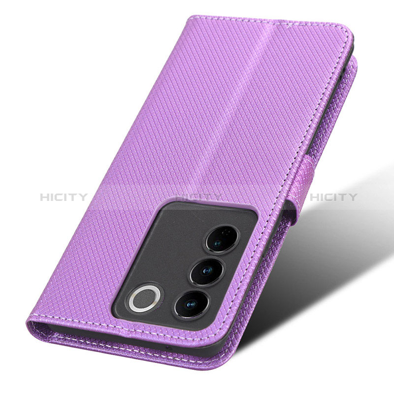 Funda de Cuero Cartera con Soporte Carcasa BY1 para Vivo V27 5G