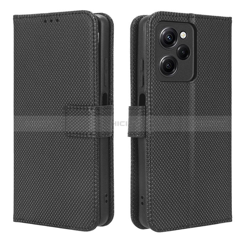 Funda de Cuero Cartera con Soporte Carcasa BY1 para Xiaomi Redmi Note 12 Pro Speed 5G Negro