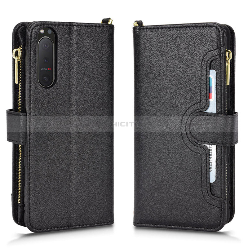 Funda de Cuero Cartera con Soporte Carcasa BY2 para Sony Xperia 5 II