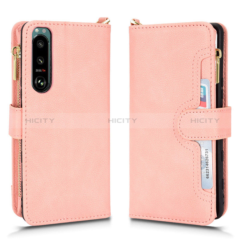 Funda de Cuero Cartera con Soporte Carcasa BY2 para Sony Xperia 5 III