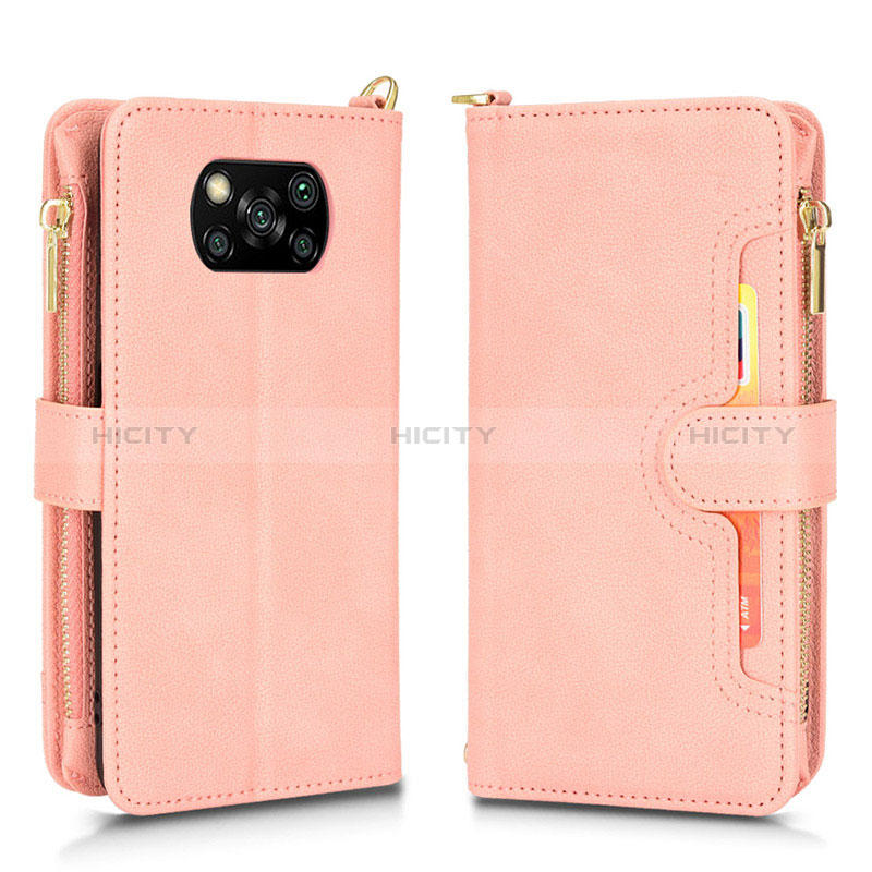 Funda de Cuero Cartera con Soporte Carcasa BY2 para Xiaomi Poco X3 Pro