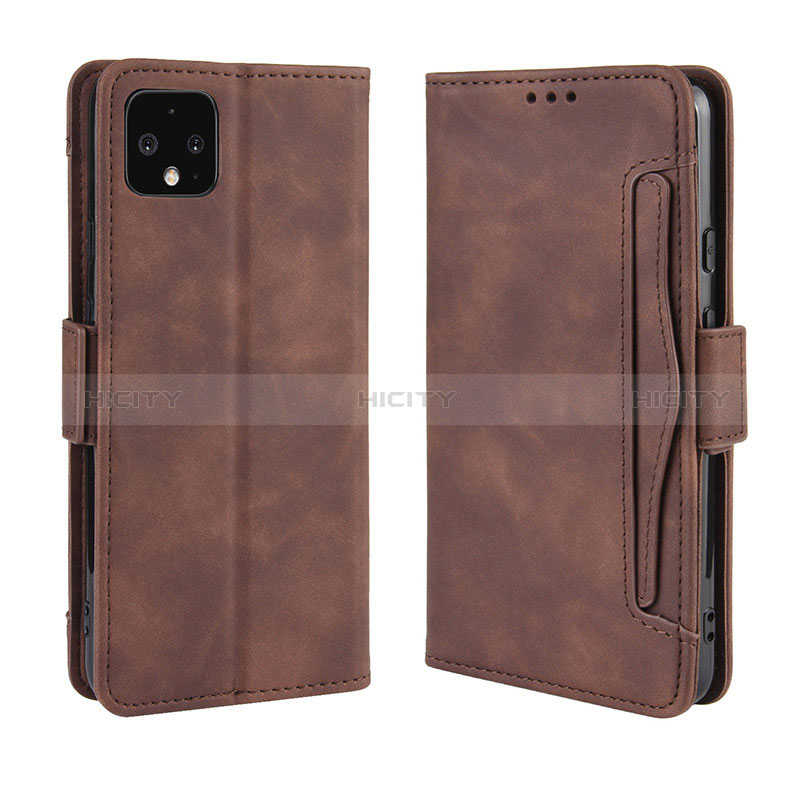 Funda de Cuero Cartera con Soporte Carcasa BY3 para Google Pixel 4 XL Marron