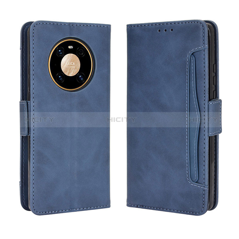 Funda de Cuero Cartera con Soporte Carcasa BY3 para Huawei Mate 40 Pro Azul