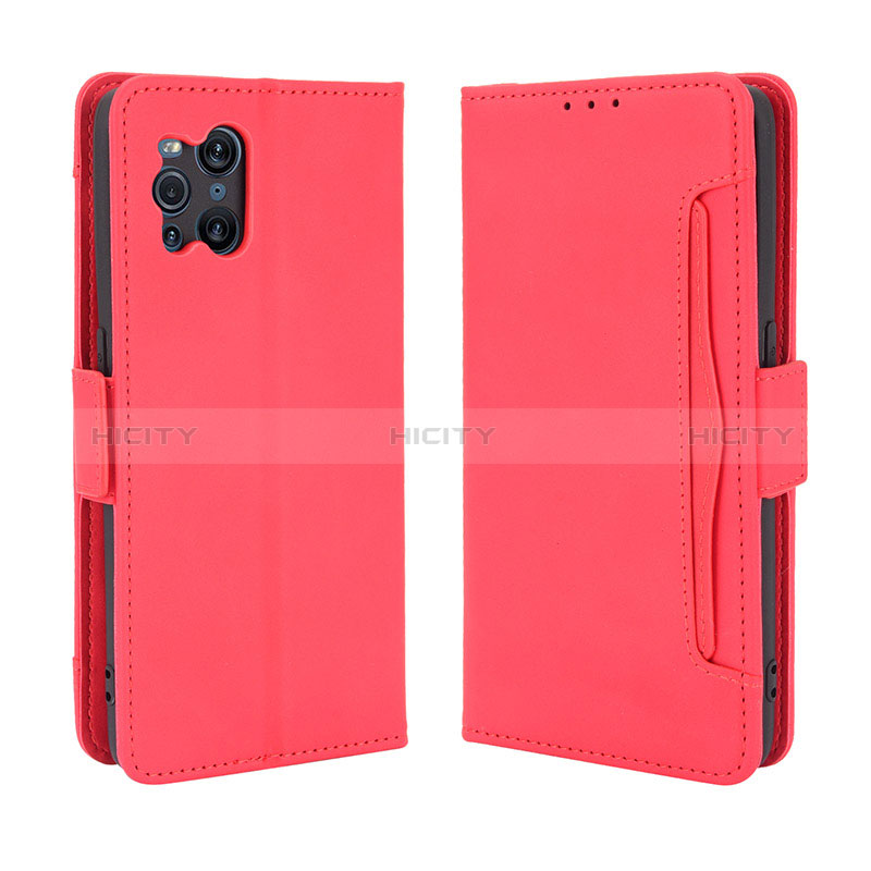 Funda de Cuero Cartera con Soporte Carcasa BY3 para Oppo Find X3 5G