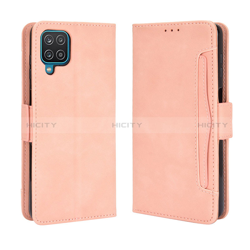 Funda de Cuero Cartera con Soporte Carcasa BY3 para Samsung Galaxy A12 Nacho