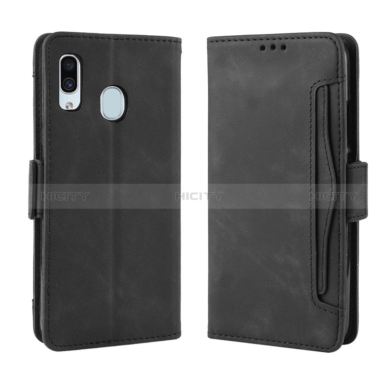 Funda de Cuero Cartera con Soporte Carcasa BY3 para Samsung Galaxy A20e