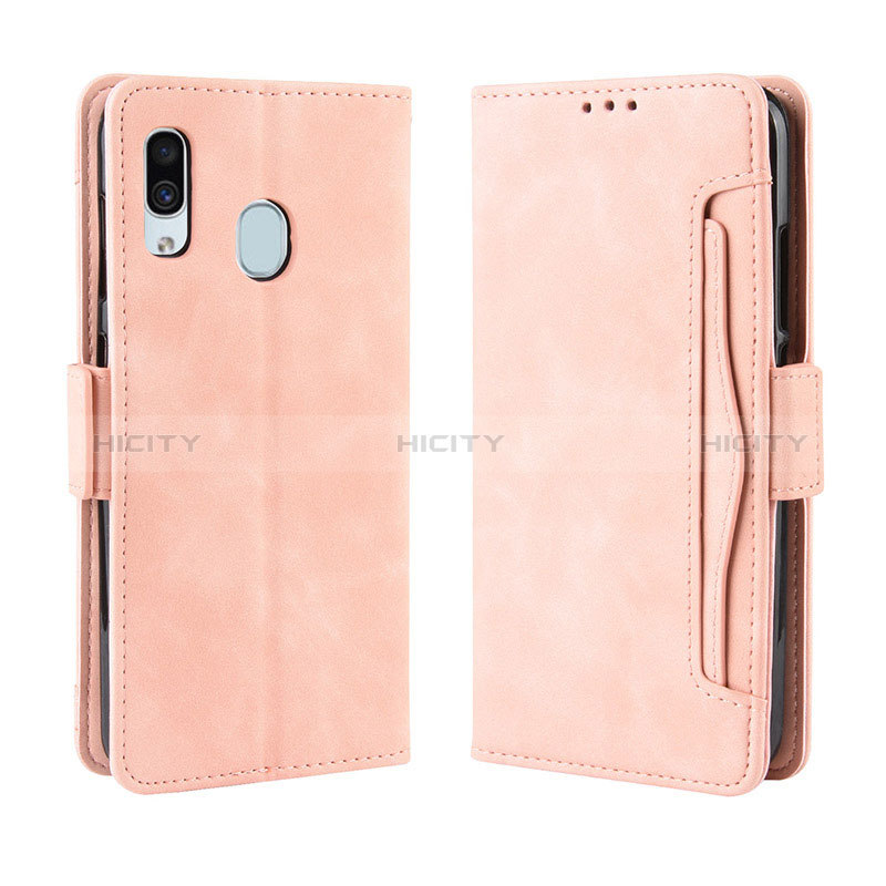 Funda de Cuero Cartera con Soporte Carcasa BY3 para Samsung Galaxy A20e