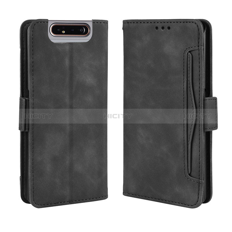 Funda de Cuero Cartera con Soporte Carcasa BY3 para Samsung Galaxy A80