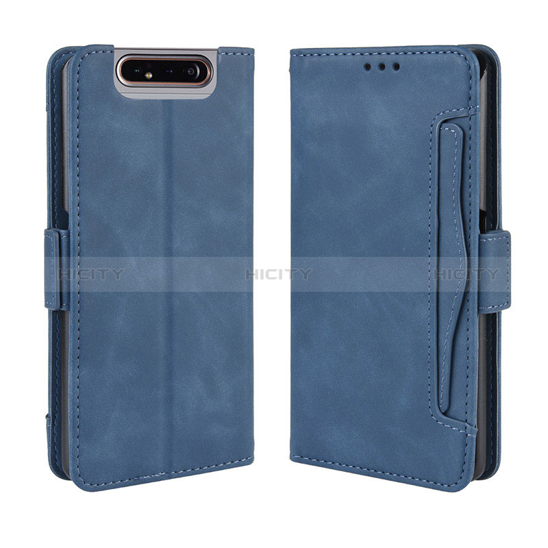 Funda de Cuero Cartera con Soporte Carcasa BY3 para Samsung Galaxy A80