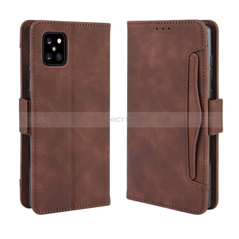 Funda de Cuero Cartera con Soporte Carcasa BY3 para Samsung Galaxy A81