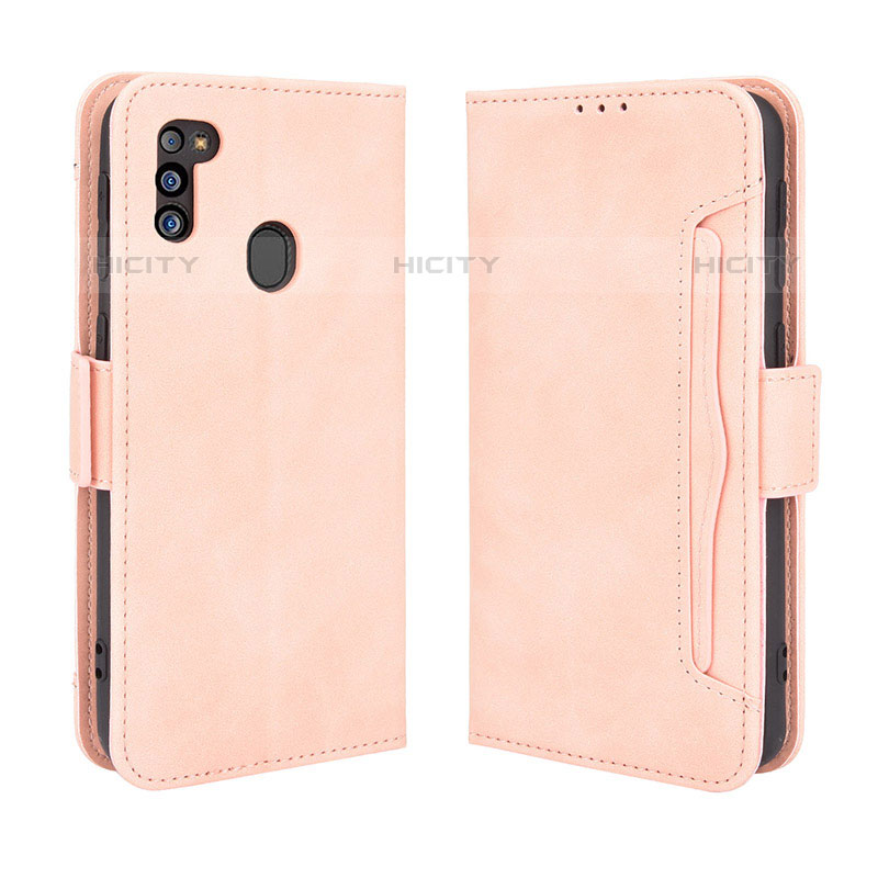 Funda de Cuero Cartera con Soporte Carcasa BY3 para Samsung Galaxy M21 (2021)