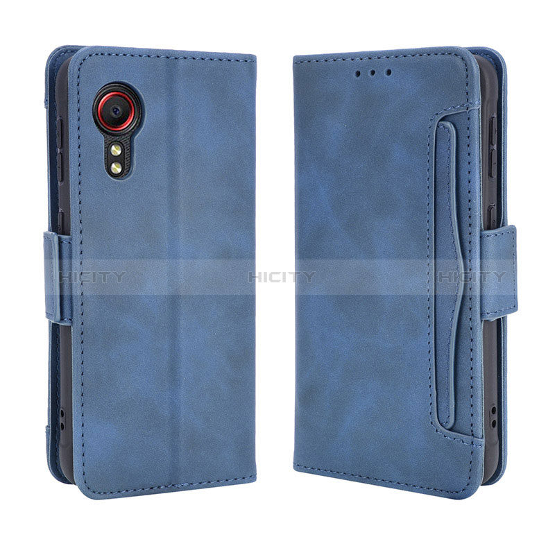 Funda de Cuero Cartera con Soporte Carcasa BY3 para Samsung Galaxy XCover 5 SM-G525F