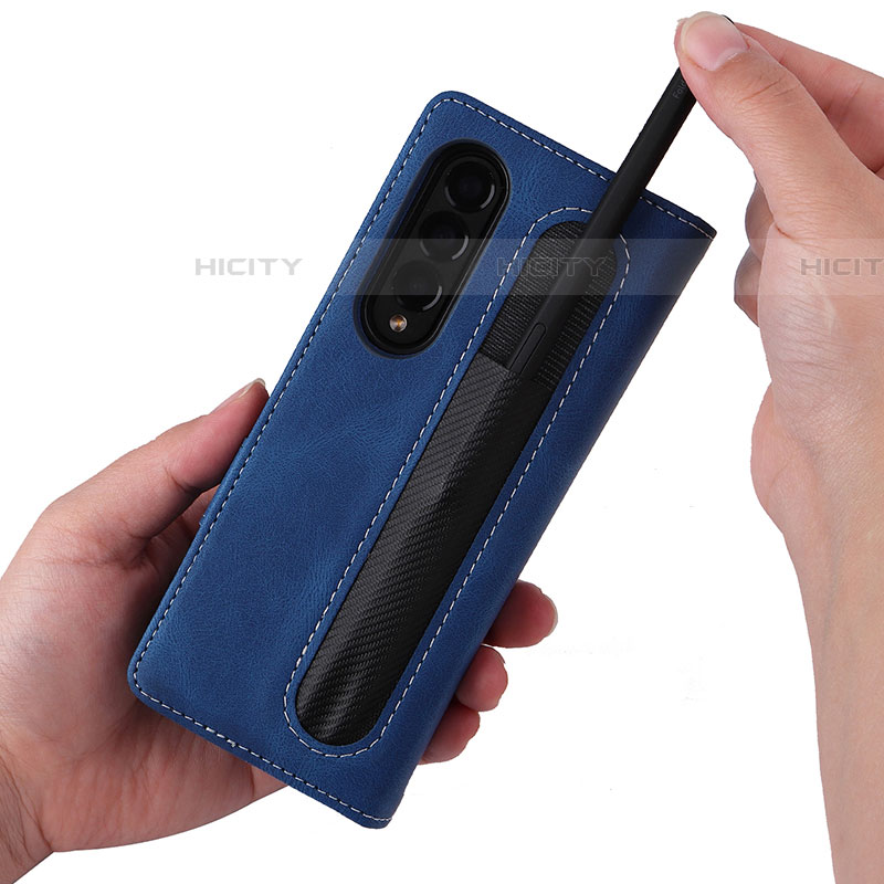 Funda de Cuero Cartera con Soporte Carcasa BY3 para Samsung Galaxy Z Fold4 5G