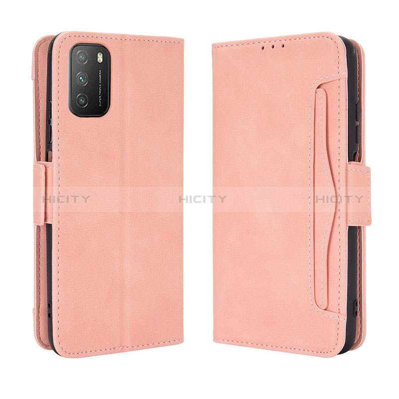 Funda de Cuero Cartera con Soporte Carcasa BY3 para Xiaomi Poco M3