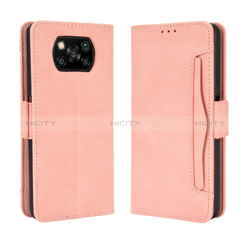 Funda de Cuero Cartera con Soporte Carcasa BY3 para Xiaomi Poco X3 Pro