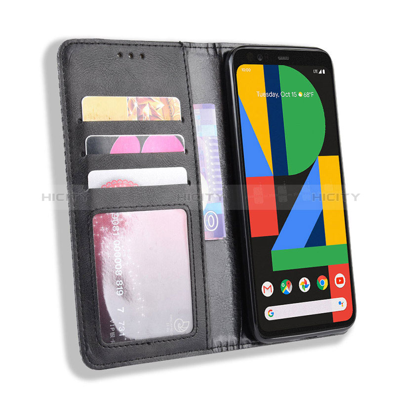 Funda de Cuero Cartera con Soporte Carcasa BY4 para Google Pixel 4 XL