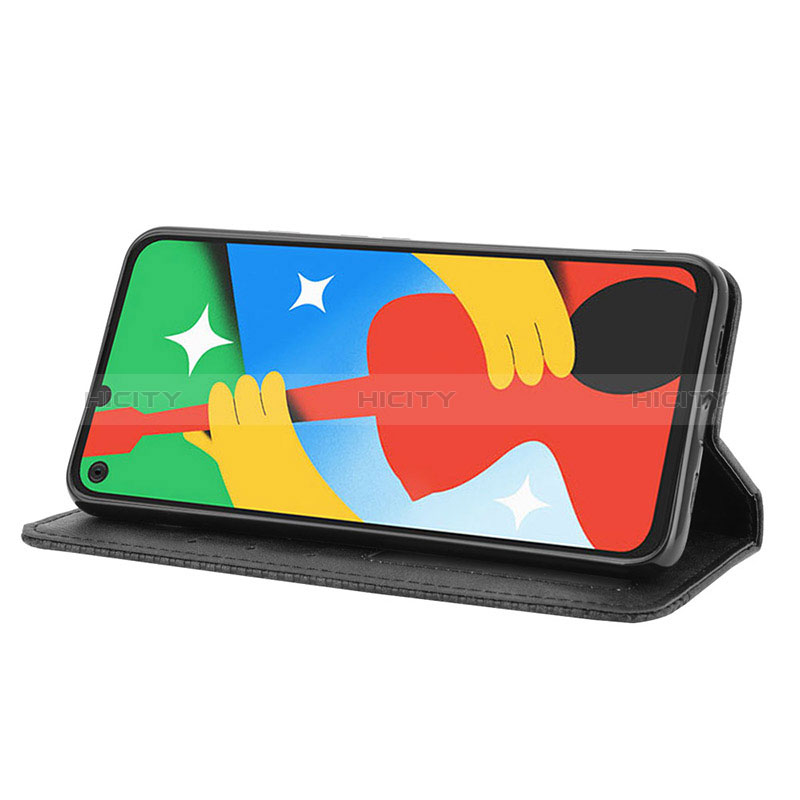 Funda de Cuero Cartera con Soporte Carcasa BY4 para Google Pixel 4a 5G