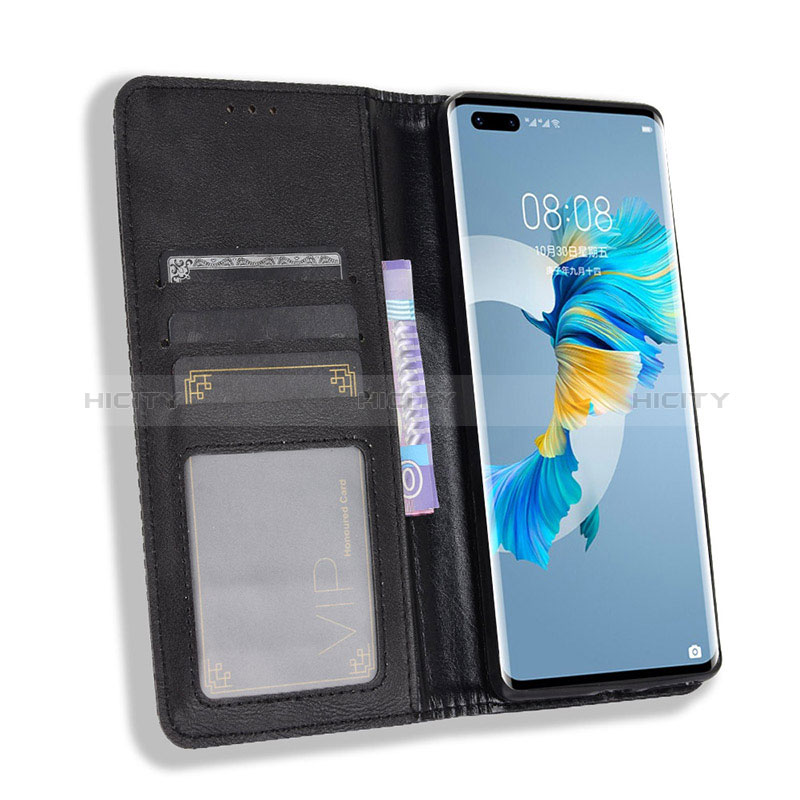 Funda de Cuero Cartera con Soporte Carcasa BY4 para Huawei Mate 40 Pro