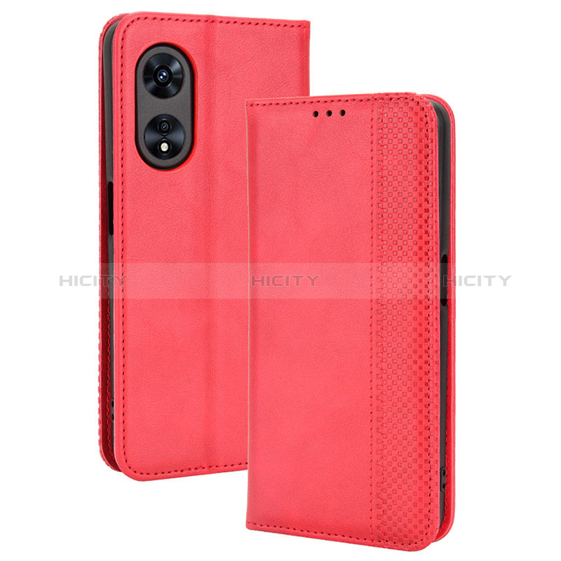 Funda de Cuero Cartera con Soporte Carcasa BY4 para Oppo A58 5G