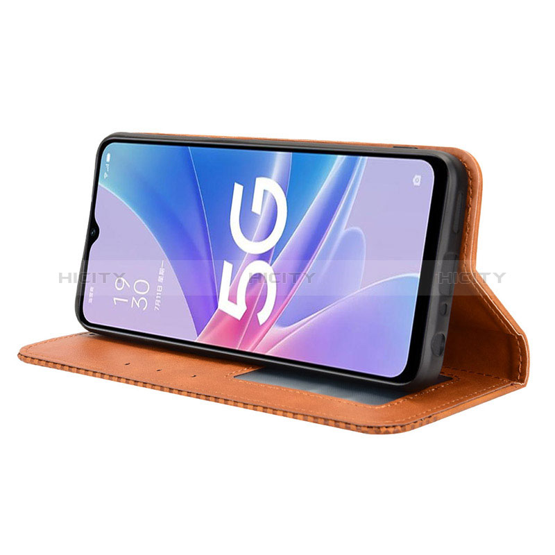 Funda de Cuero Cartera con Soporte Carcasa BY4 para Oppo A58 5G