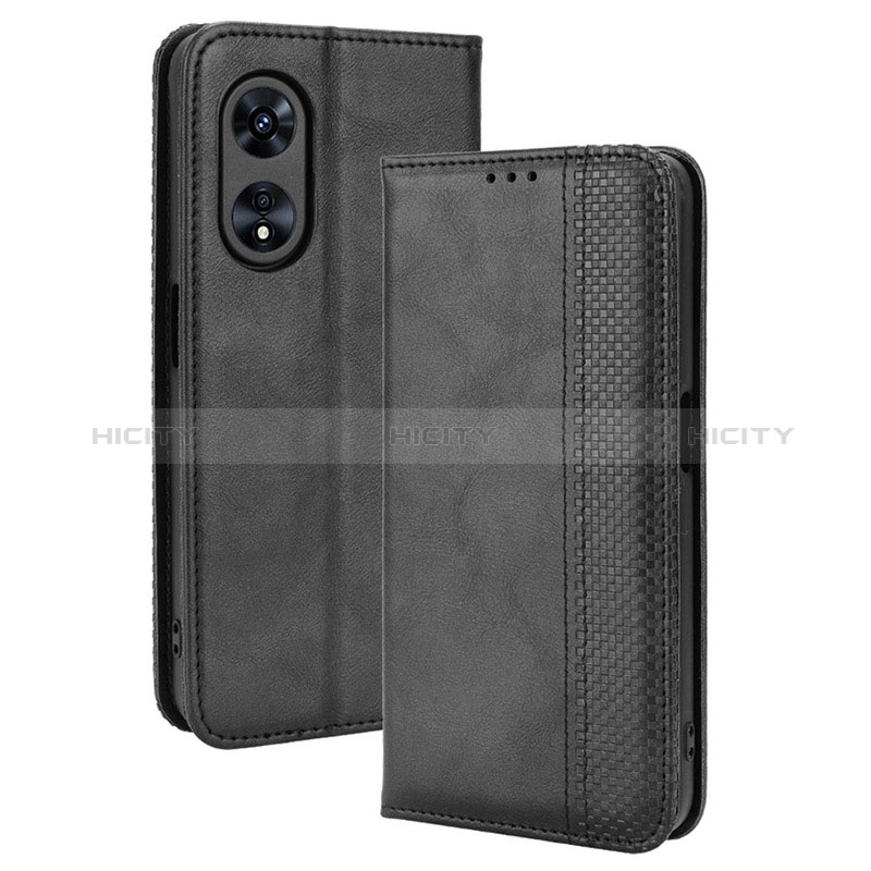 Funda de Cuero Cartera con Soporte Carcasa BY4 para Oppo A58x 5G