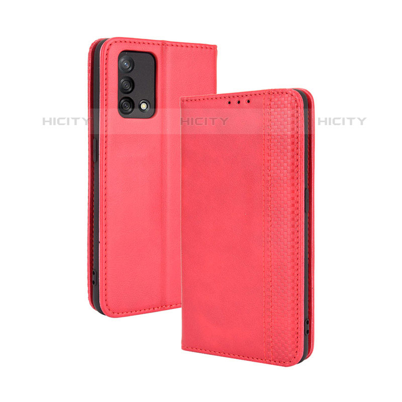 Funda de Cuero Cartera con Soporte Carcasa BY4 para Oppo A74 4G