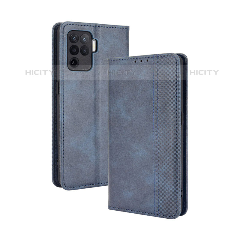 Funda de Cuero Cartera con Soporte Carcasa BY4 para Oppo A94 4G