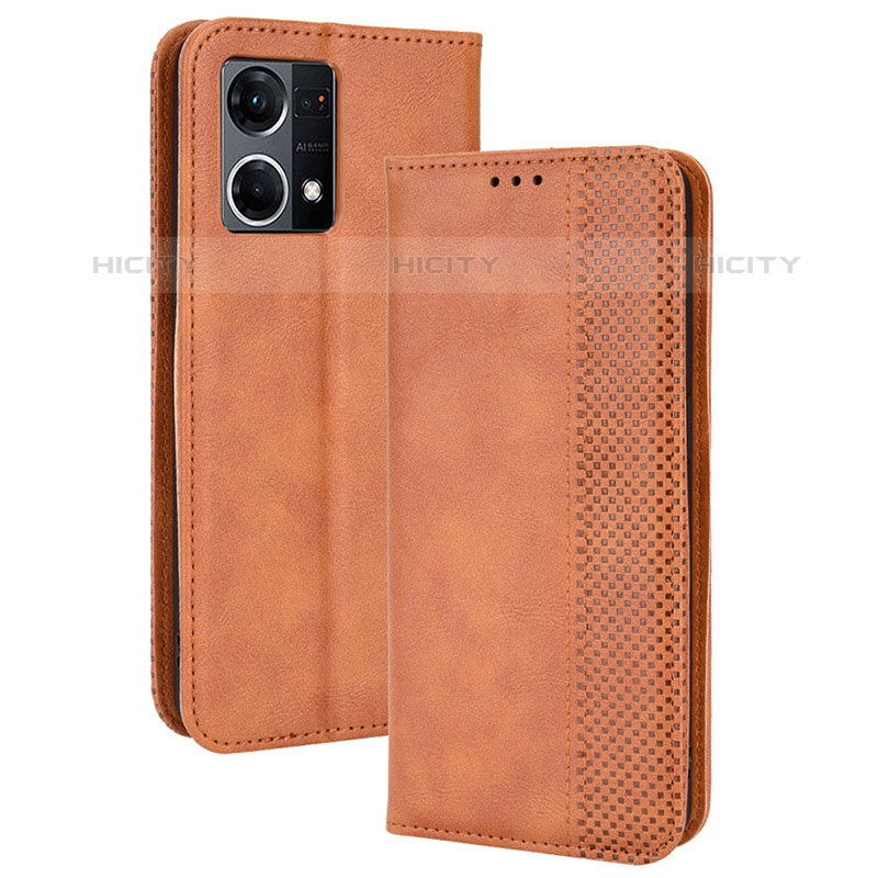 Funda de Cuero Cartera con Soporte Carcasa BY4 para Oppo F21 Pro 4G