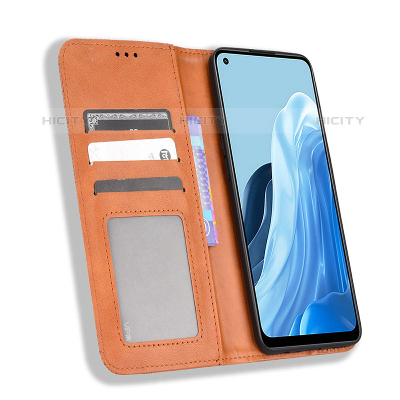 Funda de Cuero Cartera con Soporte Carcasa BY4 para Oppo F21 Pro 4G