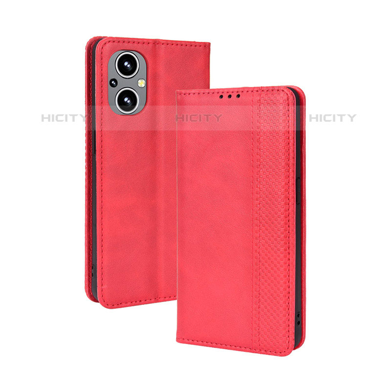 Funda de Cuero Cartera con Soporte Carcasa BY4 para Oppo F21s Pro 5G