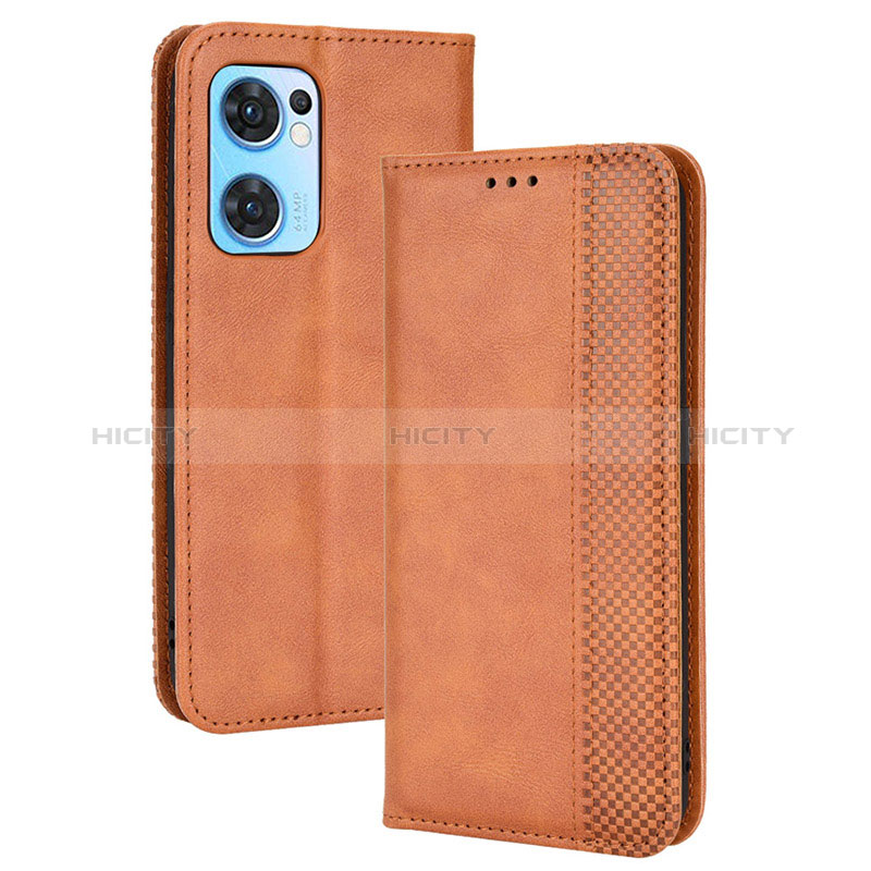 Funda de Cuero Cartera con Soporte Carcasa BY4 para Oppo Find X5 Lite 5G