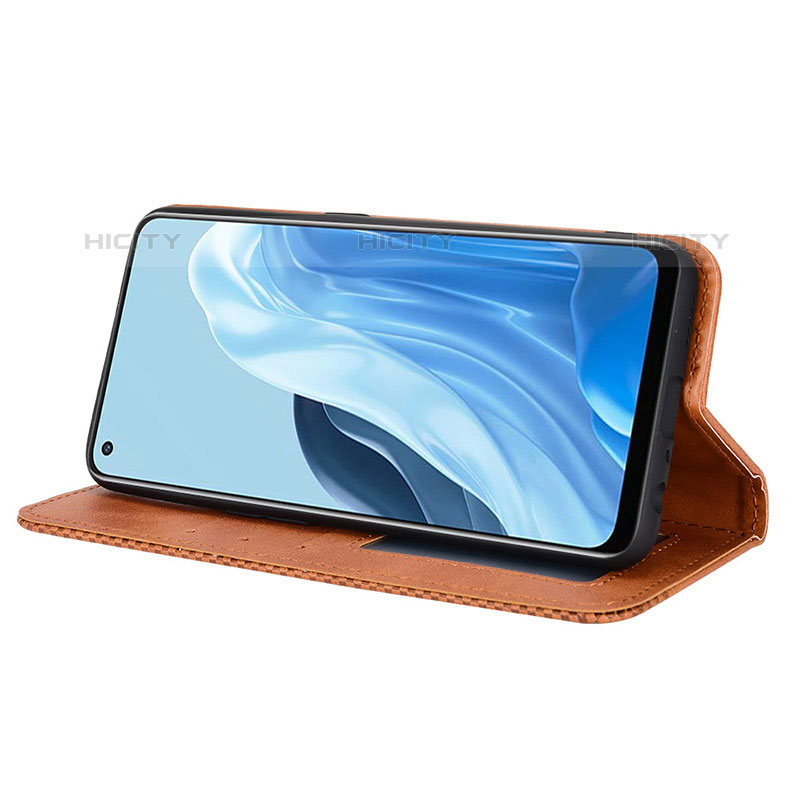 Funda de Cuero Cartera con Soporte Carcasa BY4 para Oppo Reno7 5G