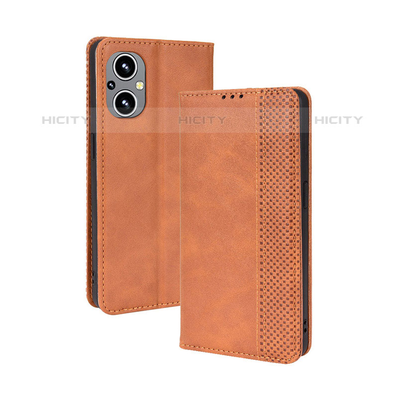 Funda de Cuero Cartera con Soporte Carcasa BY4 para Oppo Reno7 Z 5G