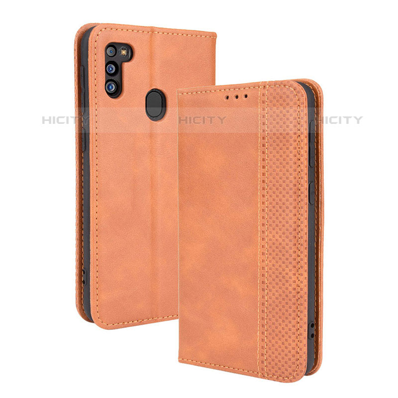 Funda de Cuero Cartera con Soporte Carcasa BY4 para Samsung Galaxy M21 (2021)