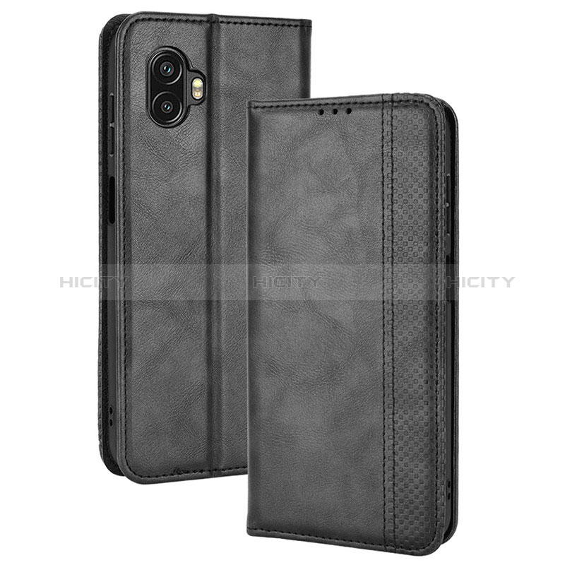 Funda de Cuero Cartera con Soporte Carcasa BY4 para Samsung Galaxy XCover 6 Pro 5G Negro