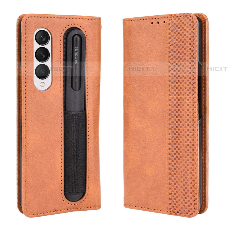 Funda de Cuero Cartera con Soporte Carcasa BY4 para Samsung Galaxy Z Fold4 5G