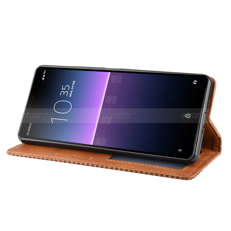 Funda de Cuero Cartera con Soporte Carcasa BY4 para Sony Xperia 10 II