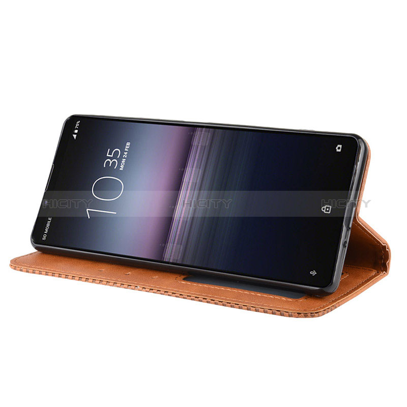 Funda de Cuero Cartera con Soporte Carcasa BY4 para Sony Xperia 5 II