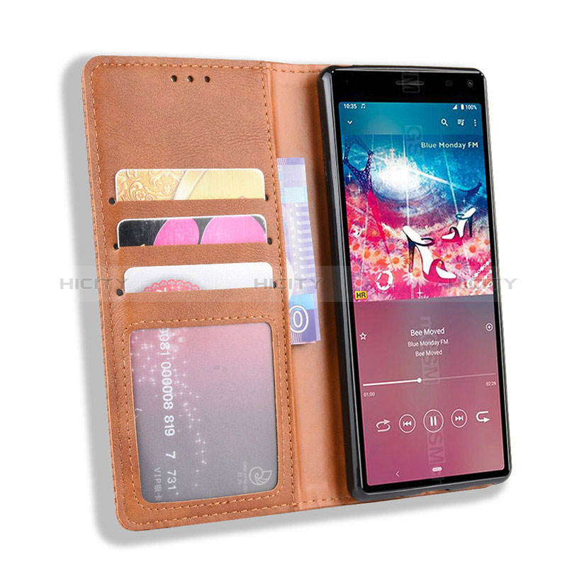 Funda de Cuero Cartera con Soporte Carcasa BY4 para Sony Xperia 8 Lite