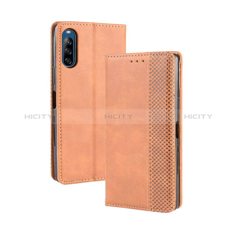 Funda de Cuero Cartera con Soporte Carcasa BY4 para Sony Xperia L4